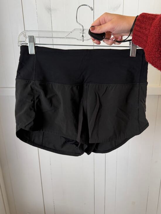 Lululemon Pants - Lululemon Black Athletic Shorts Size 6 Excellent Condition